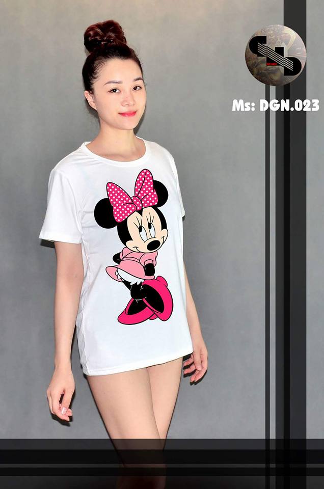 Áo thun nữ in hình chuột MICKEY 11 ( mẫu DGN0123) 