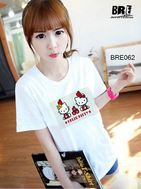 Áo thun nữ  Hello Kitty 02 mau BRE062)