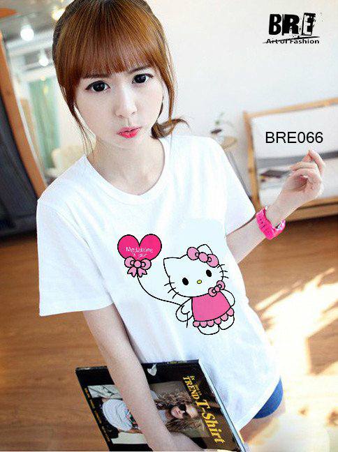 Áo thun nữ  Hello Kitty 05( mau BRE066))