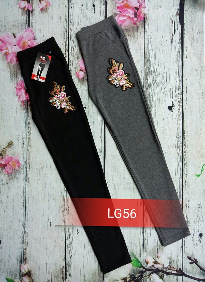 Quần legging bông cam trắngLG56